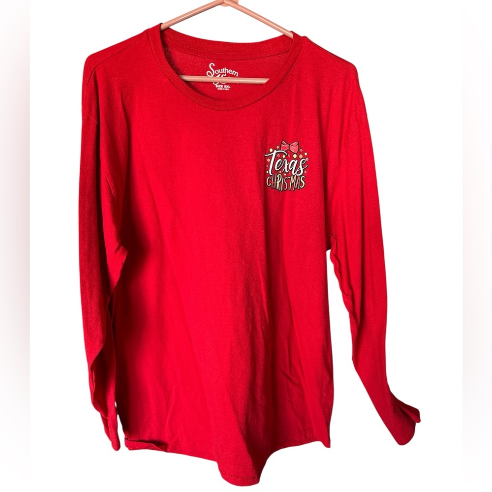 SOUTHERN YA'LL Red Long Sleeve ChristmasTee🎄🎅🧑‍🎄